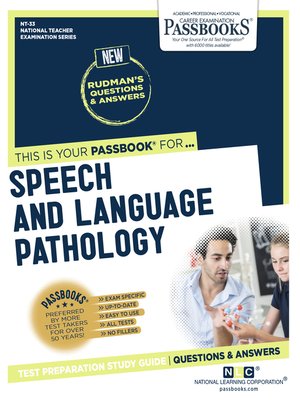cover image of SPEECH AND LANGUAGE PATHOLOGY